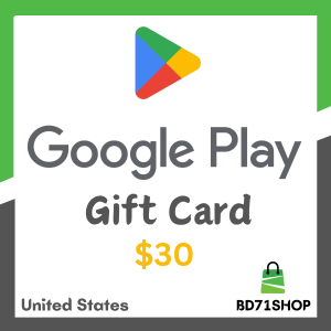 Google Play Gift Card 30 USD