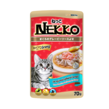 Nekko Cat Pouch Tuna topping Kanikama in Gravy 70g