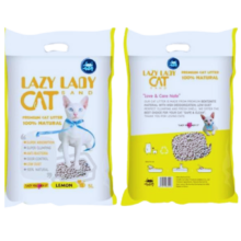Lazy Lady Premium Bentonite Cat Litter Lemon 4.5L