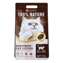 L Favourite Bentonite Cat Litter Coffee 10L