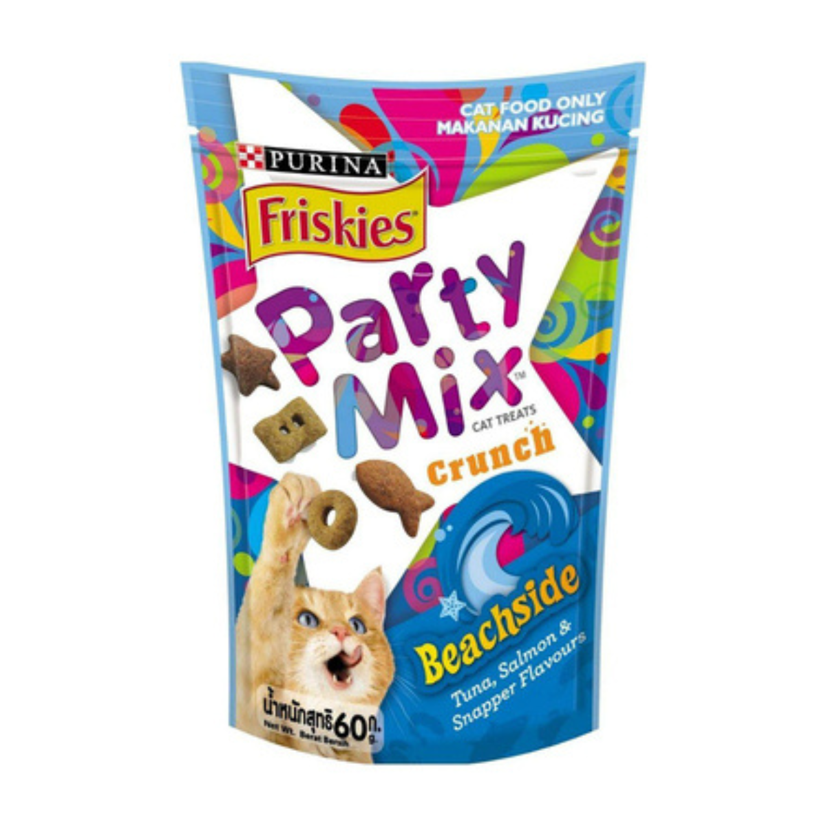 Purina Friskies Party Mix Cat Treat Beachside 60gm