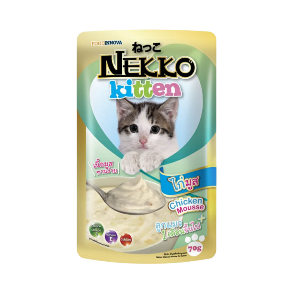 NEKKO Kitten Pouch Chicken Mousse 70gm