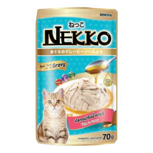 Nekko Adult Pouch Wet Cat Food Tuna in Gravy 70g