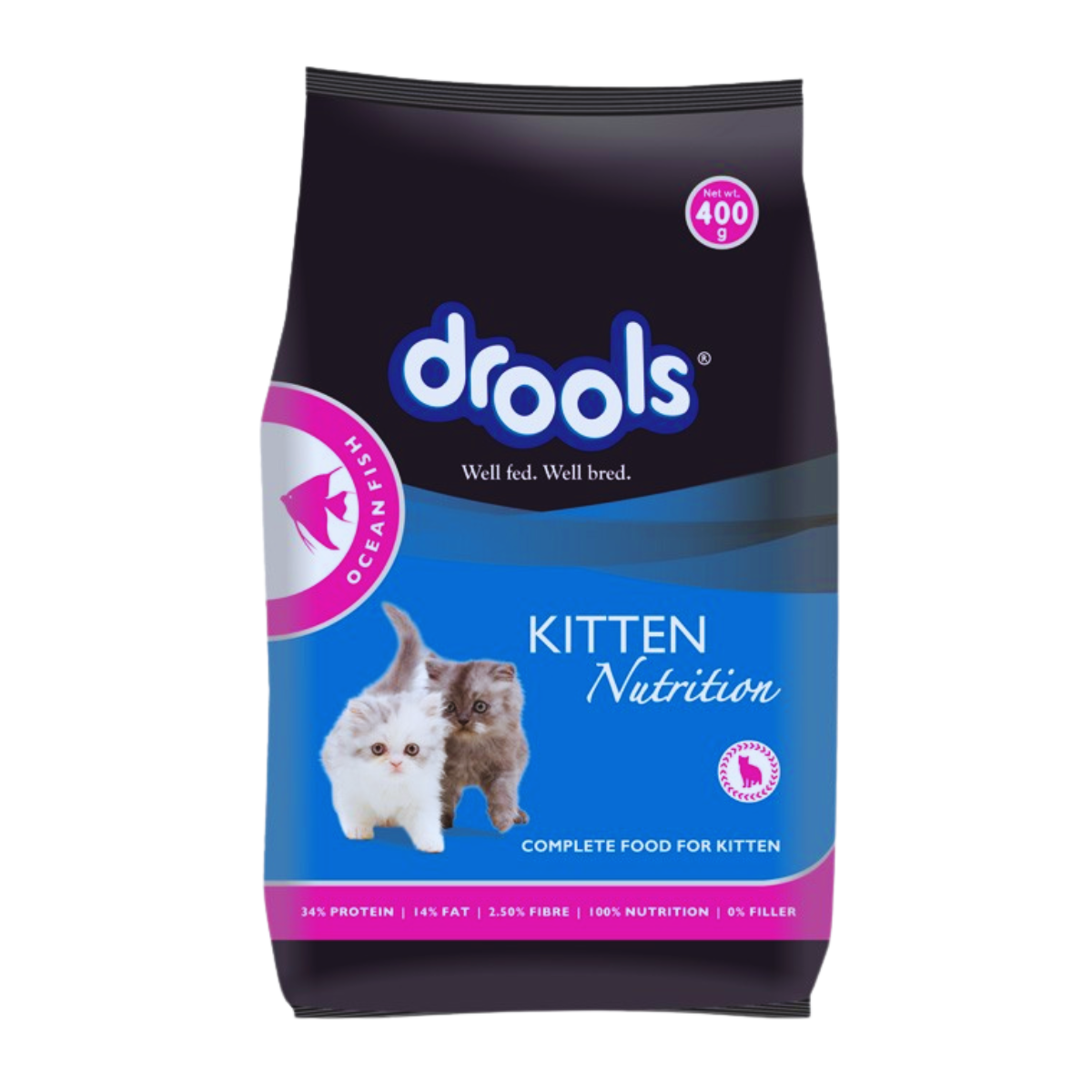 Drools Kitten Cat Food Ocean Fish 400gm
