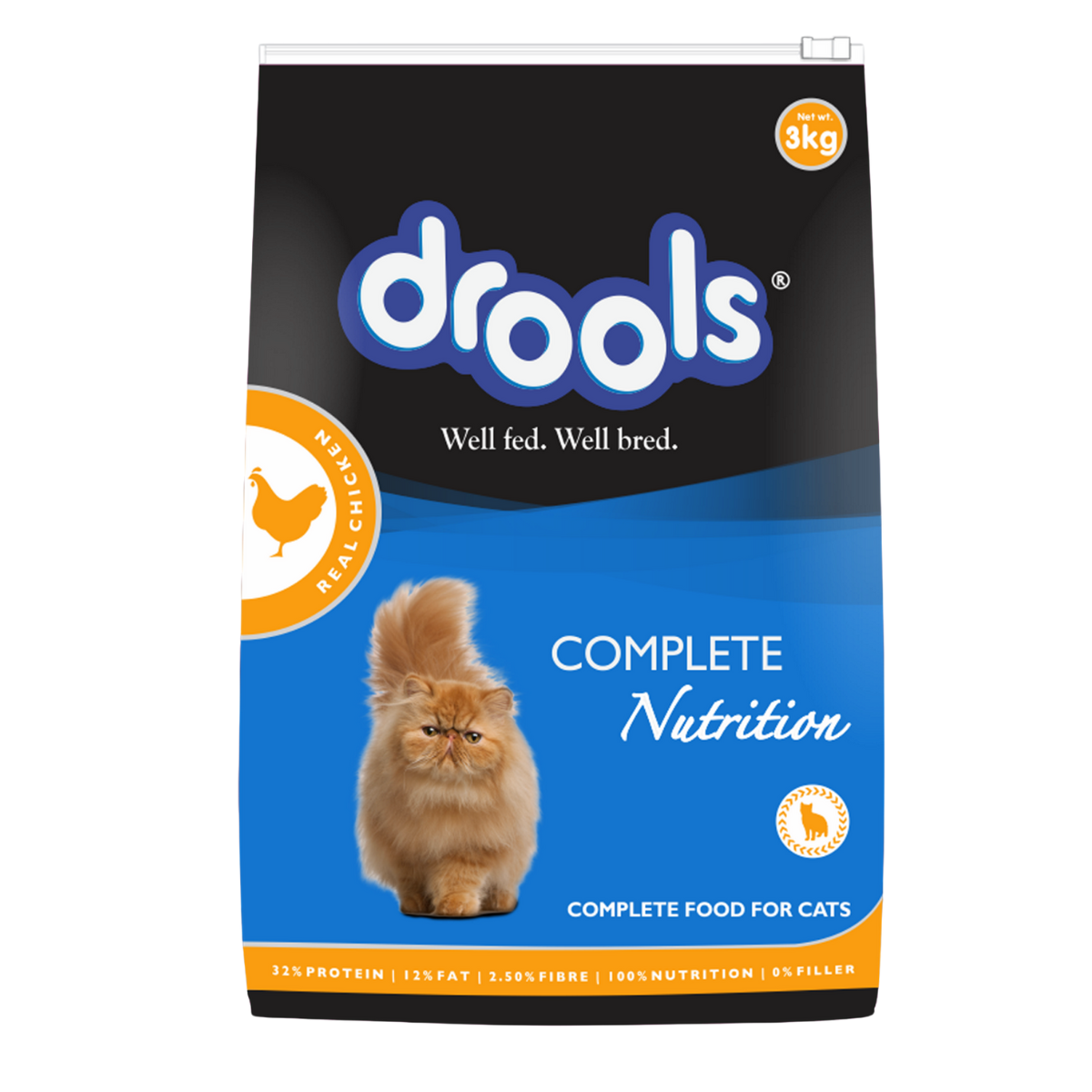 Drools Adult Cat Food Real Chicken Flavour 7kg