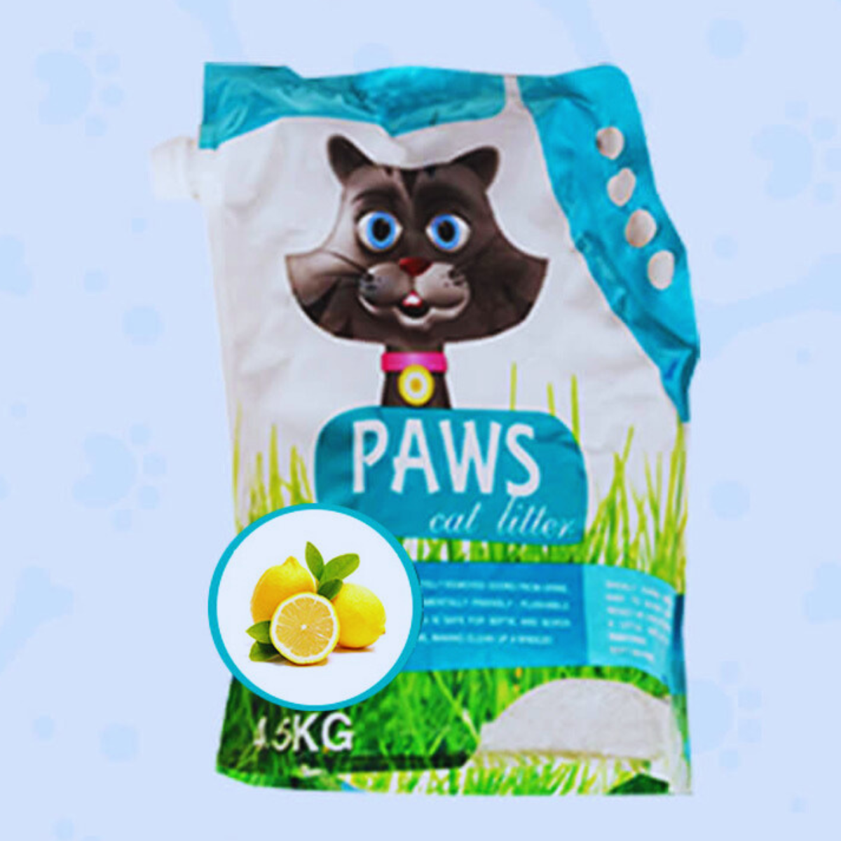 Paws Cat Litter Lemon 4.5kg