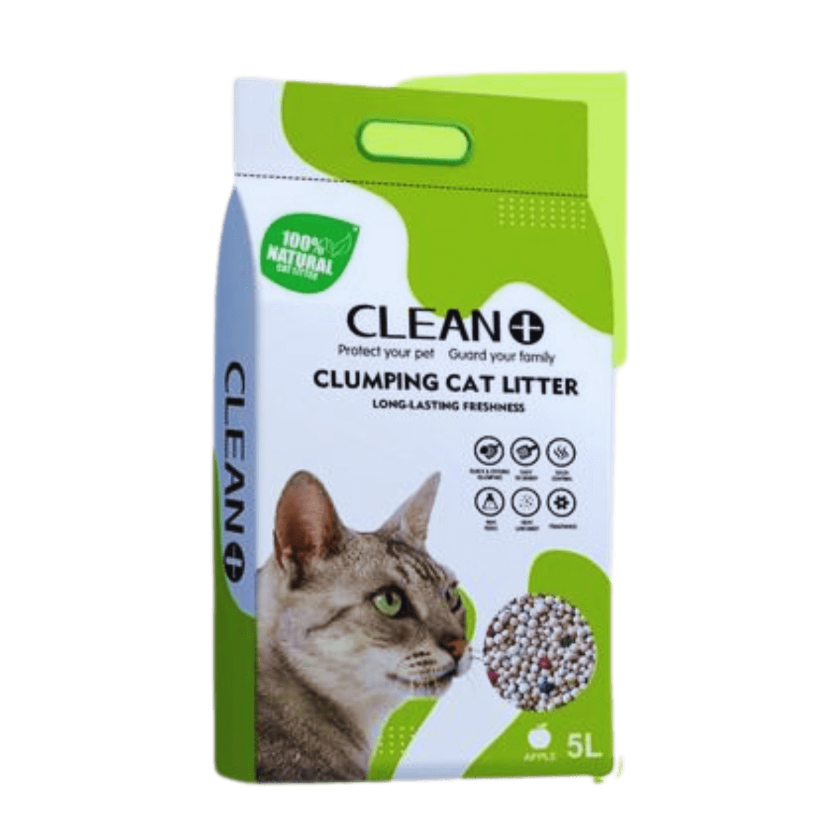 Clean Plus Cat Litter Apple 5L