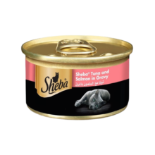 Sheba Deluxe Tuna and Salmon in Gravy Canned Wet Cat Food