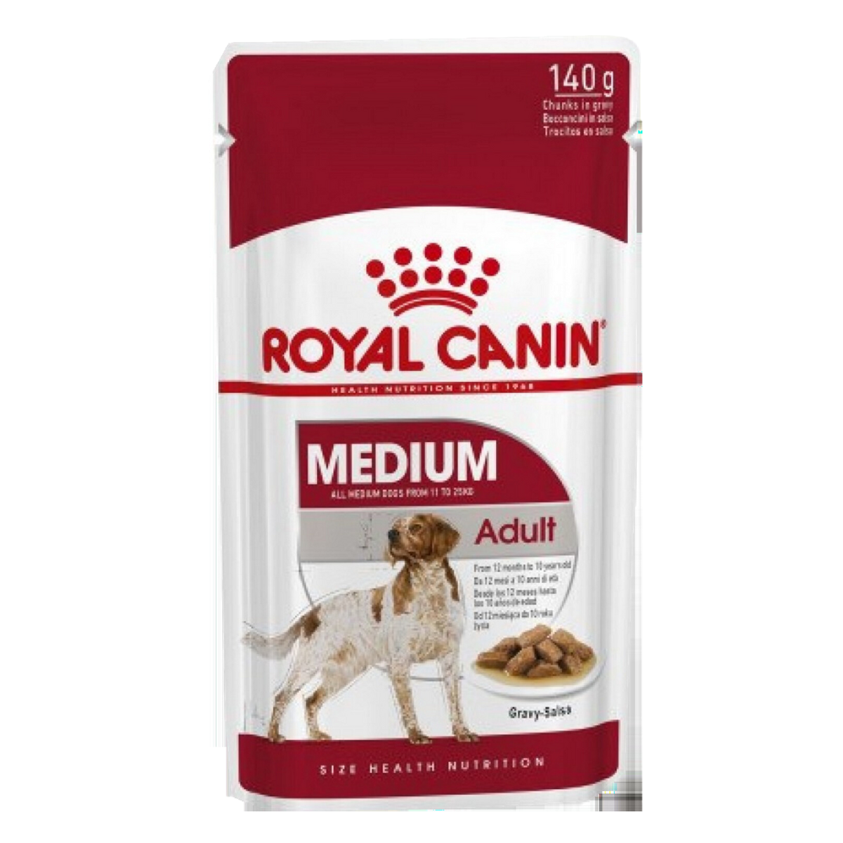 Royal Canin Pouch Medium Adult Dog Food 140gm