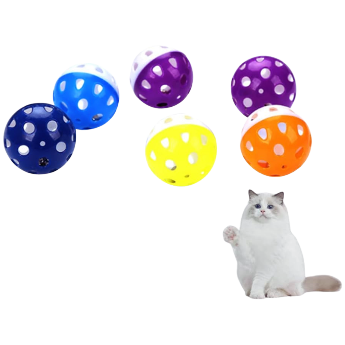 Colorful Ringing Ball toy for Cat ( 1 Pcs )