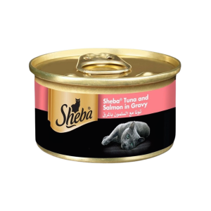 Sheba Deluxe Tuna and Salmon in Gravy Canned Wet Cat Food