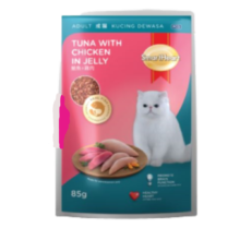 Smartheart Cat Pouch Adult 1+ Tuna with Chicken In Jelly